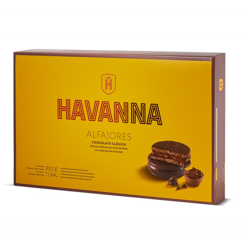 CHOCOLATE ALFAJORES BY HAVANNA (6 UNITS)